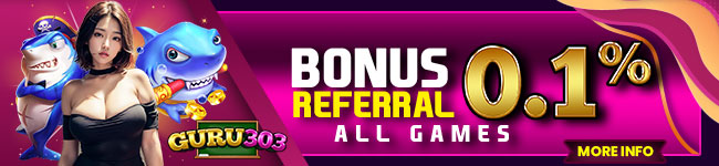 GURU303 Bonus Referral 0.1% All Games