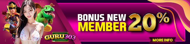 GURU303 Bonus New Member 20%